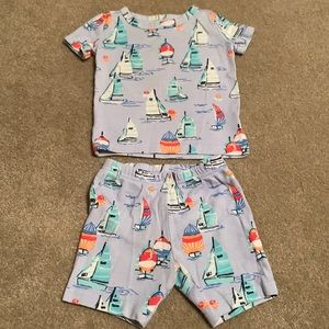 Boys Sailboat pajama set.